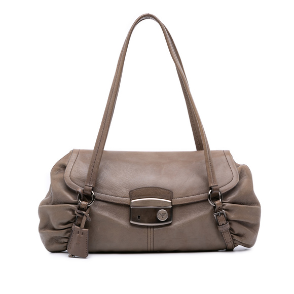 Pre-Loved Prada Royal Calf Pushlock Shoulder Bag - Picture 1 of 12